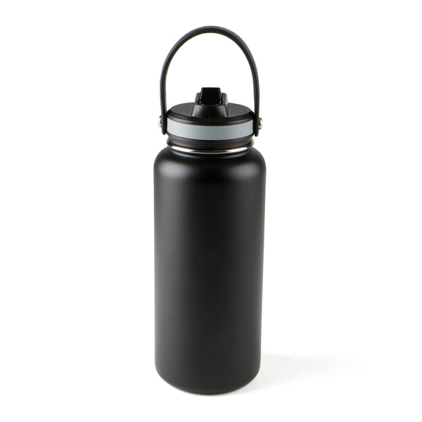 1000ml Tallboy Water Bottle With Black Straw Pull-Top Lid