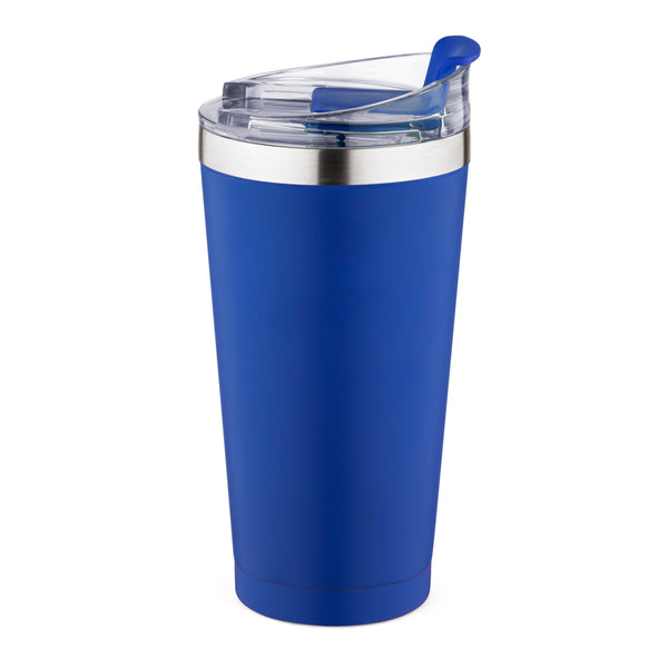 20oz Satin Stainless Steel Vacuum Tumbler with Handle Lid